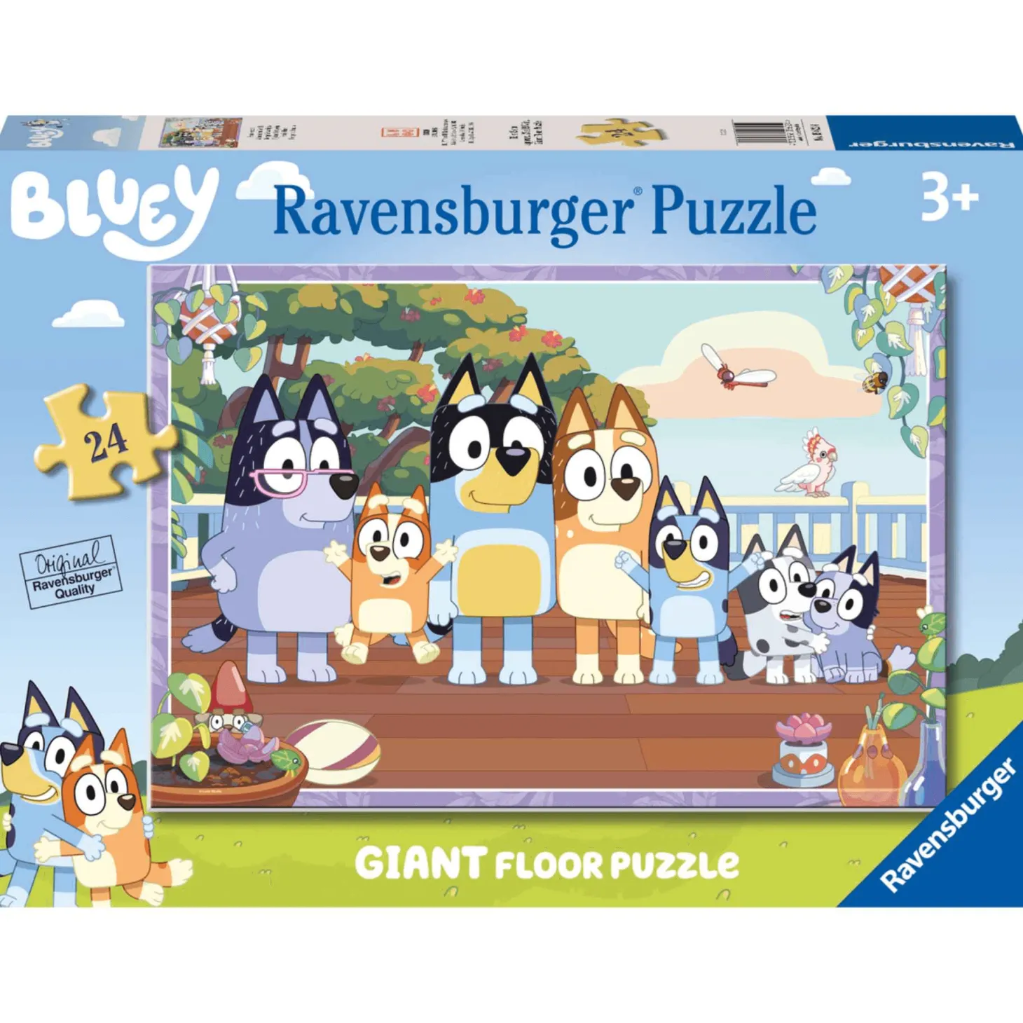 Ravensburger Puzzle Bluey, Colección 24 Giant Suelo, 24 Piezas, Puzzle para Niños, Edad Recomendada