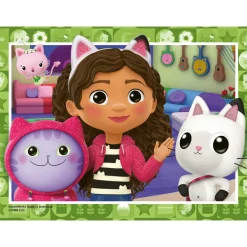Ravensburger Puzzle Gabby´s Dollhouse, Colección Puzzle 4 in a box, 10, 12, 14, 16 Piezas, Puzzle pa