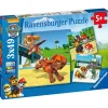 Ravensburger Puzzle Paw Patrol B, Colección 3 x 49, 3 Puzzle de 49 Piezas, Puzzle para Niños, Edad R