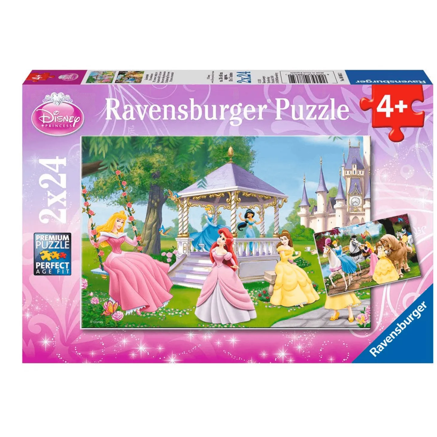Ravensburger Puzzle Princesas Disney, Colección 2 x 24, 2 Puzzle de 24 Piezas, Puzzle para Niños, Ed