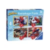 Ravensburger Puzzle Spiderman, Colección Puzzle 4 in a box, 10, 12, 14, 16 Piezas, Puzzle para Niños