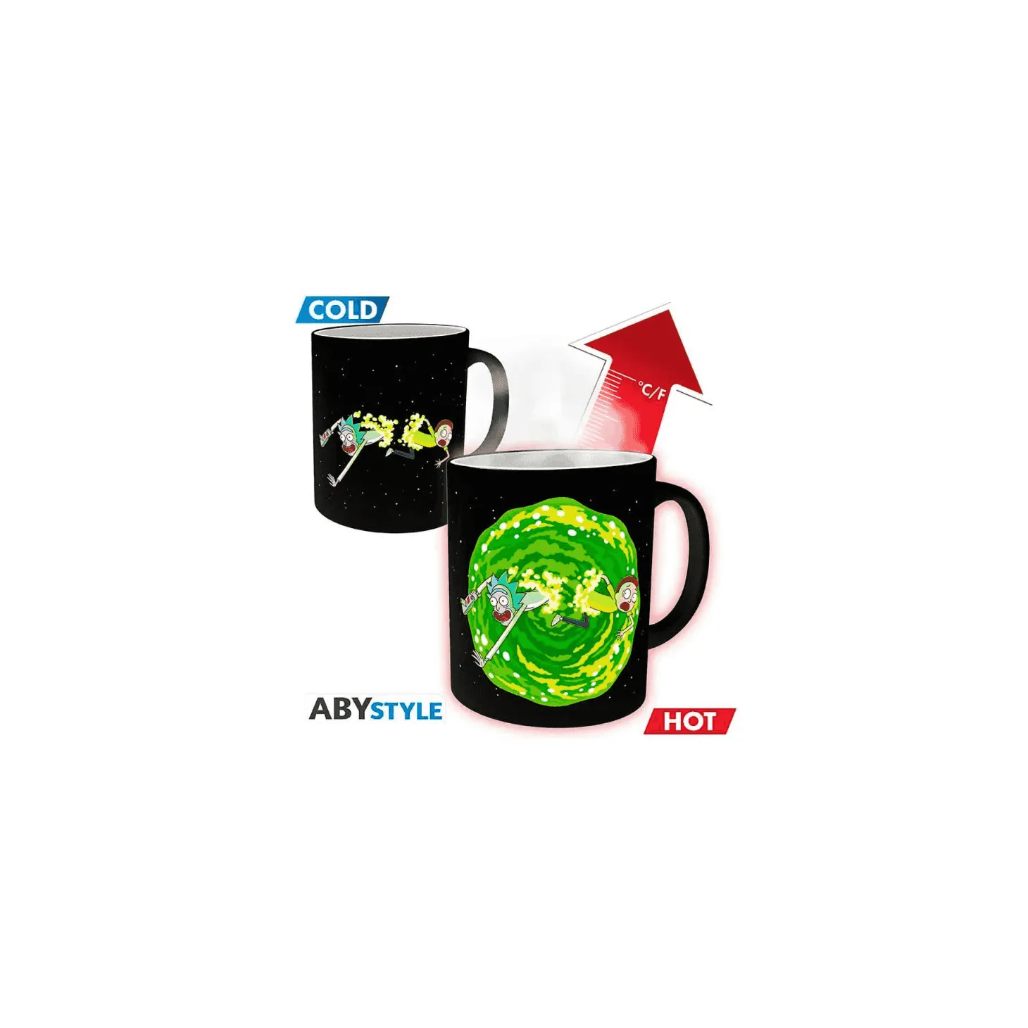 Rick and morty taza mágica portal 320 ml