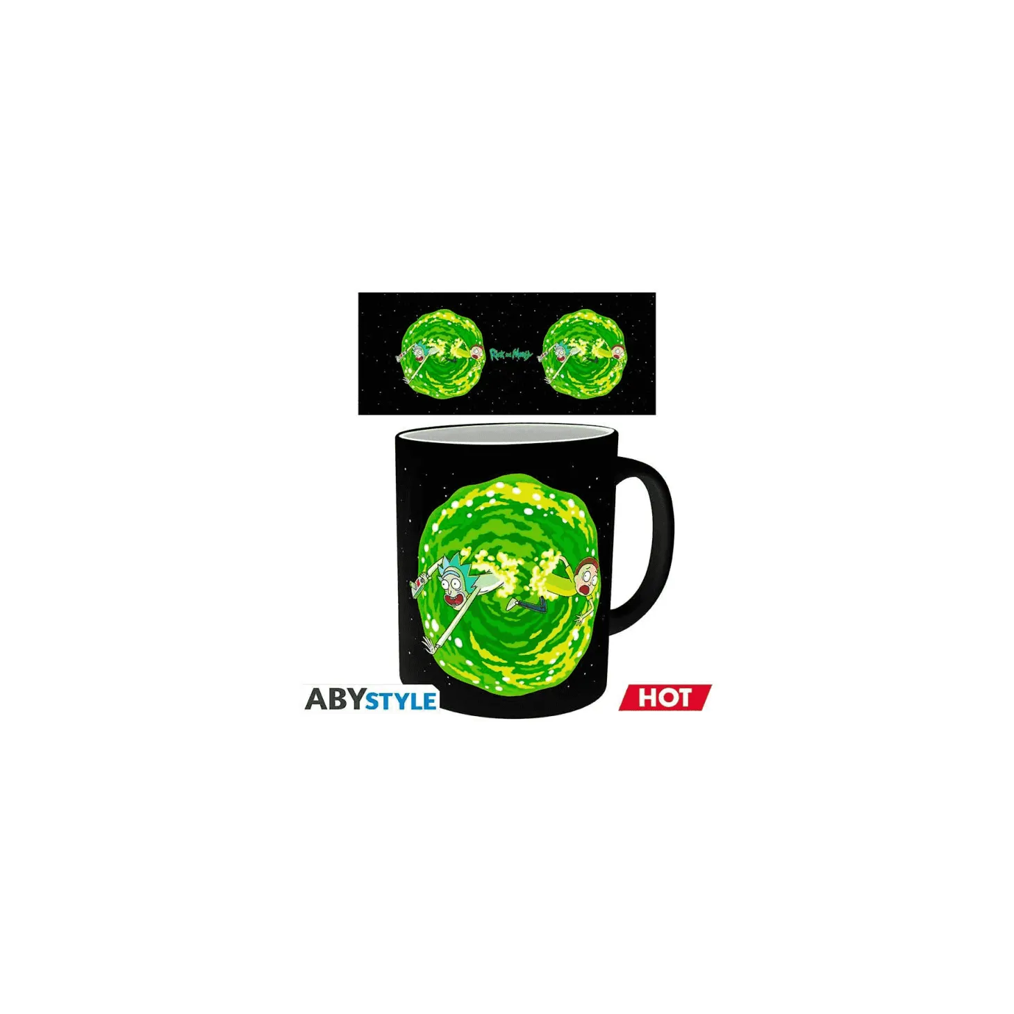 Rick and morty taza mágica portal 320 ml
