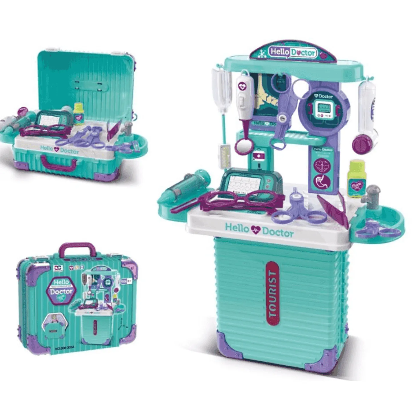 Role Planet Maleta Doctor – Set médico portátil 3 en 1 con más de 20 piezas (3+)