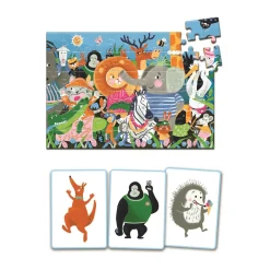 Rompecabezas Busca y Encuentra Animales Graciosos