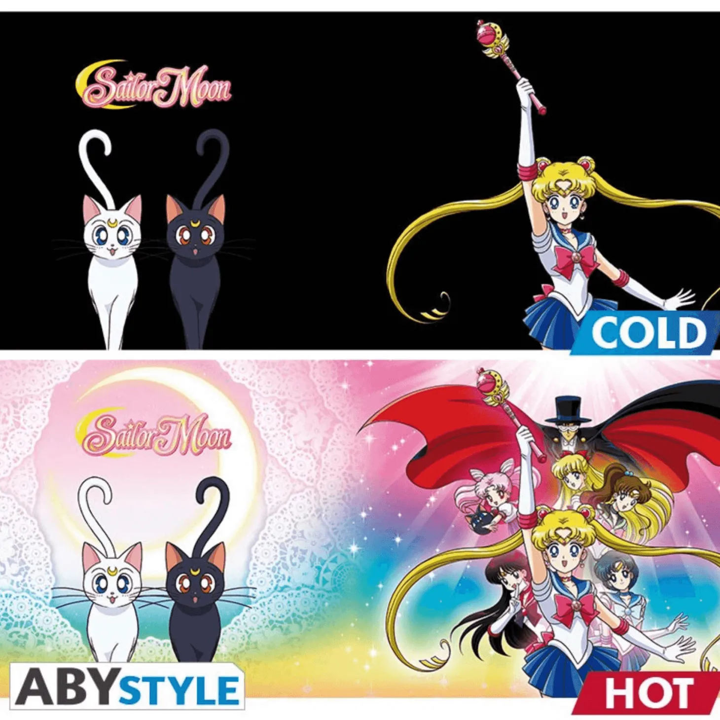 Sailor Moon Taza Efecto Térmico Grupo 460 ml