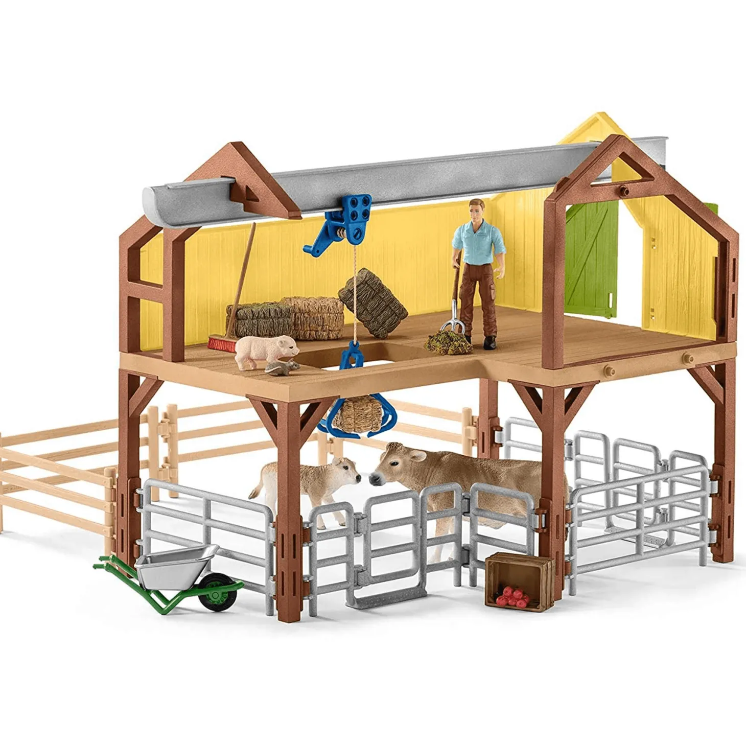 Schleich Granja Con Establo y Animales