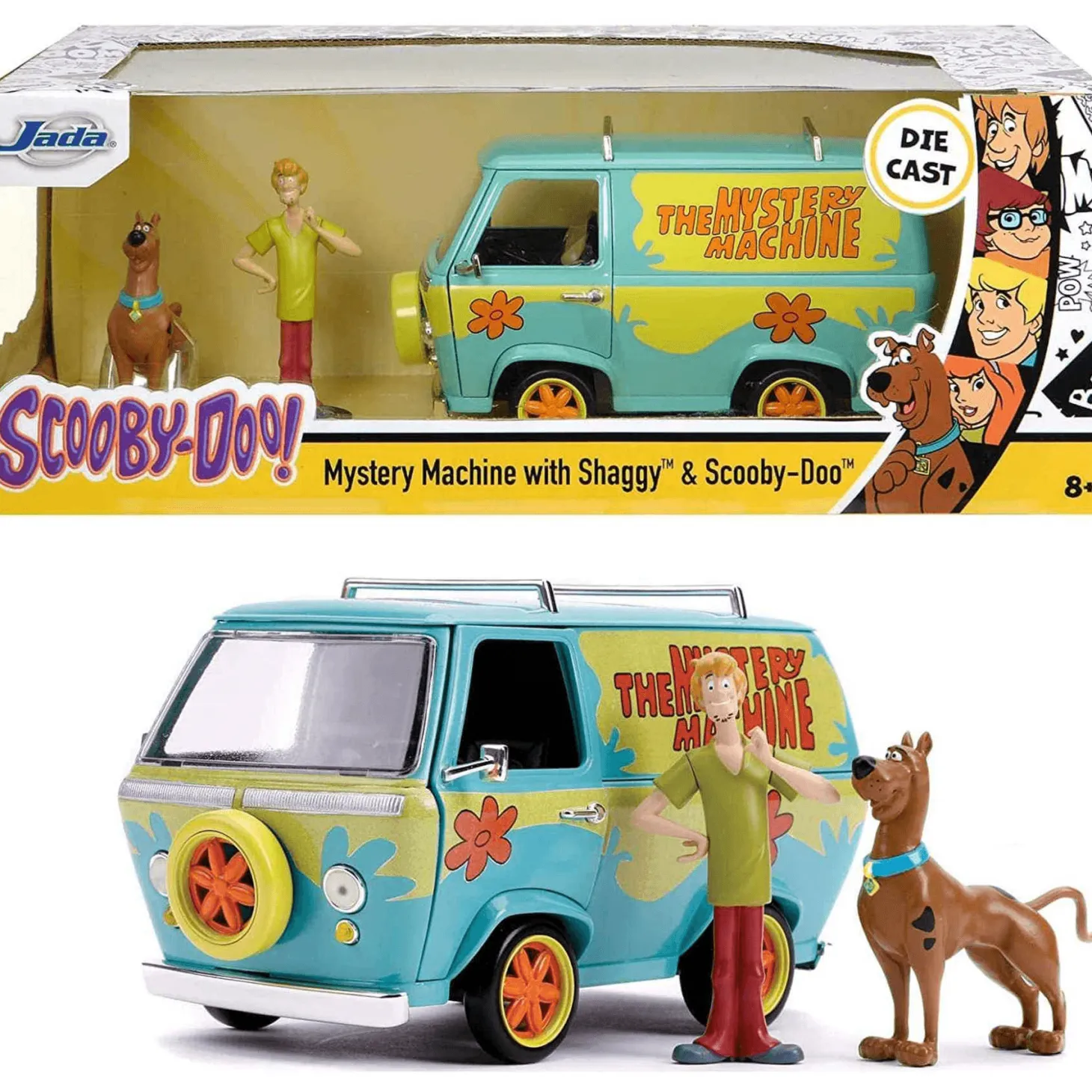Scooby Doo Furgoneta Mistery Machine 1:24 Con Figuras