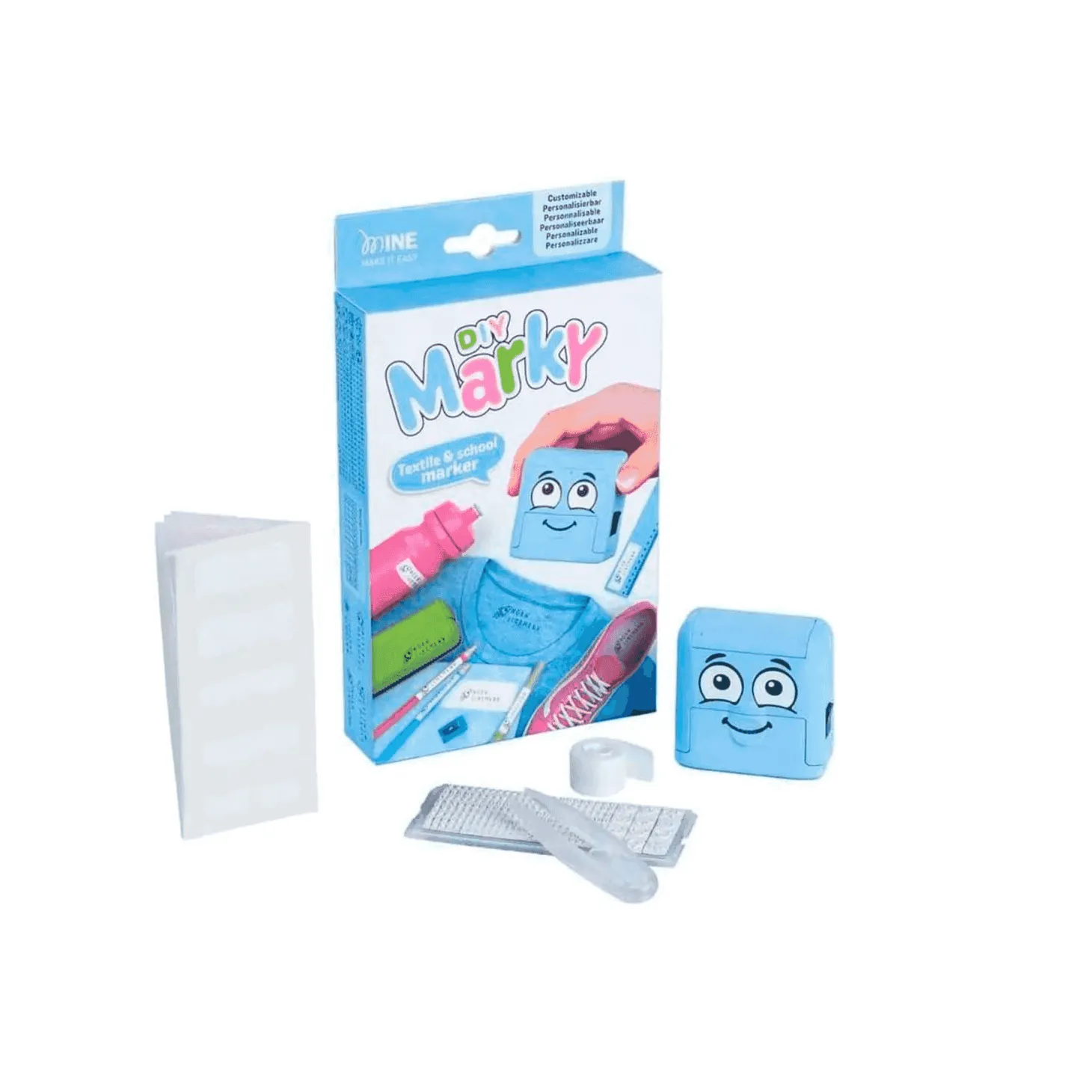 Sello Marcador De Ropa Marky Infantil Azul