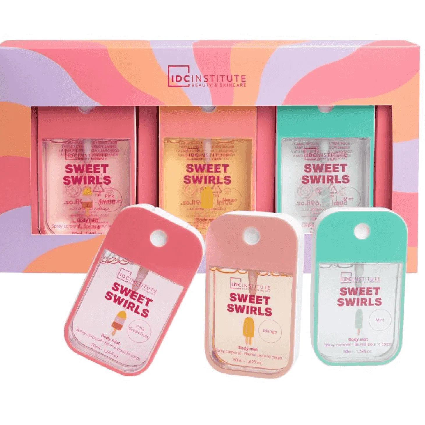 Set 3 Body Mist Sweet Swirls – IDC Institute