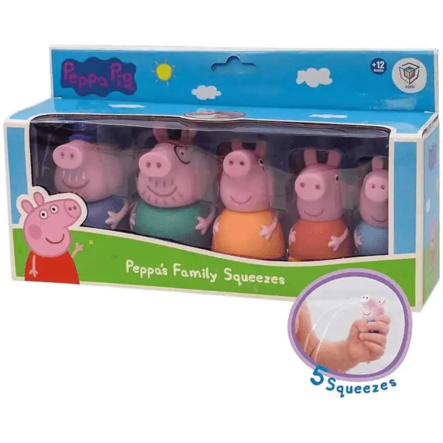 Set 5 Figuras de Baño Peppa Pig (Familia)