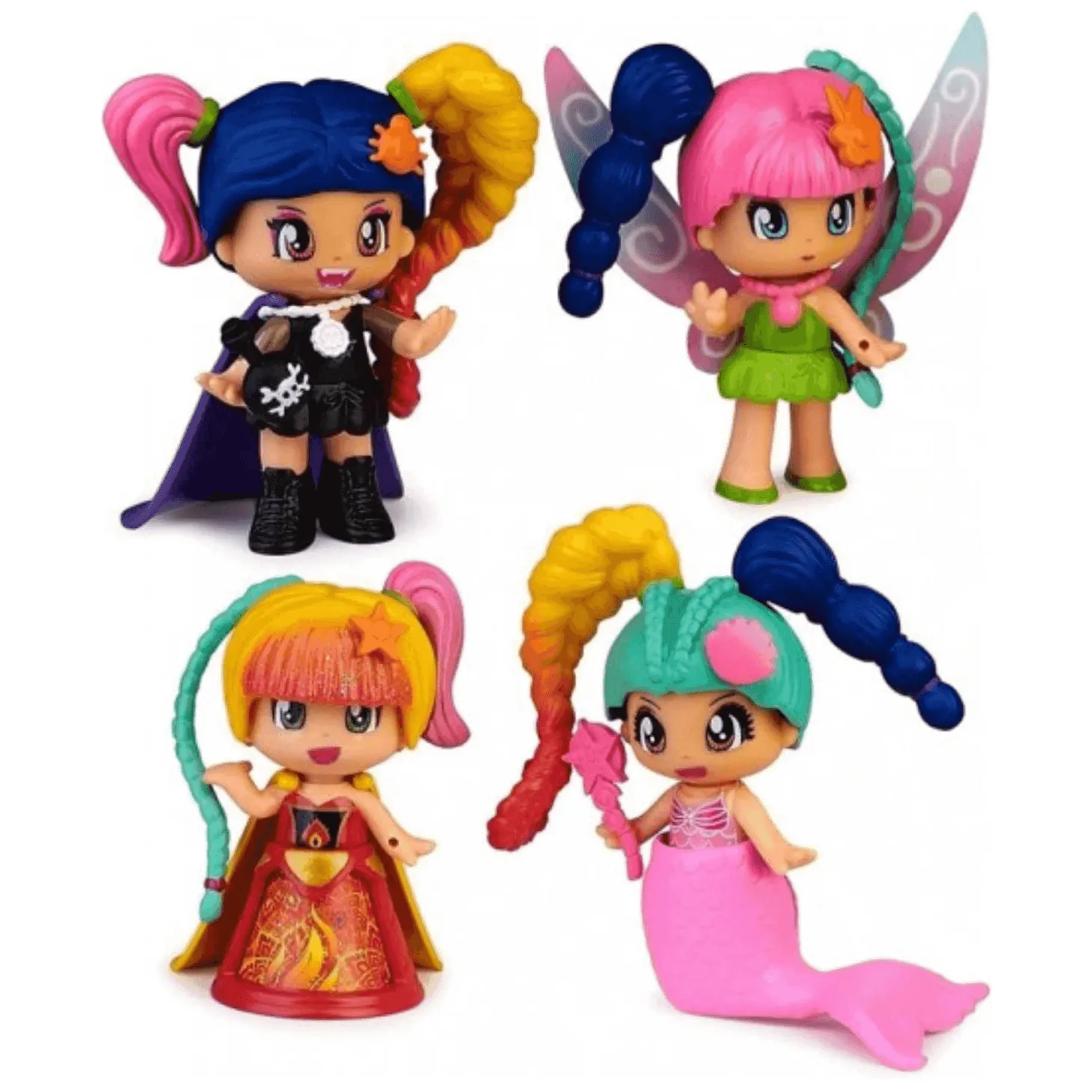 Set de 4 Personajes Pinypon Hadas Fantasy