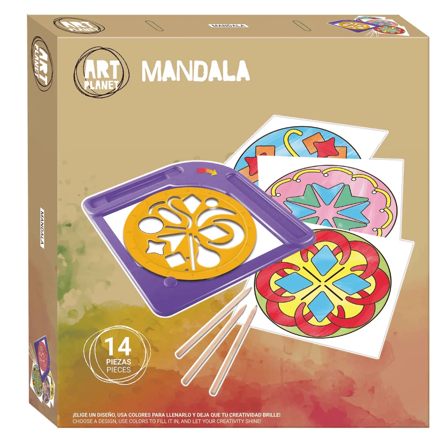 Set de Arte Mandala - Art Planet