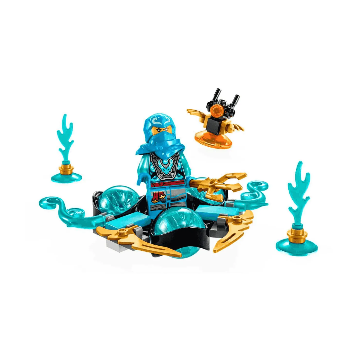 Set de juguete de construcción LEGO NINJAGO 71778 Nya Dragon Power Derrape Spinjitzu 57 piezas