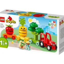 Set de juguete para construir Mi Primer LEGO DUPLO 10982 Tractor de Frutas y Verduras 19 piezas