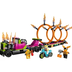 Set de juguetes de construcción LEGO City 60357 Desafío Acrobático Camión y Anillos de Fuego 479
