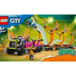 Set de juguetes de construcción LEGO City 60357 Desafío Acrobático Camión y Anillos de Fuego 479