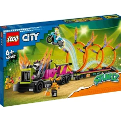 Set de juguetes de construcción LEGO City 60357 Desafío Acrobático Camión y Anillos de Fuego 479