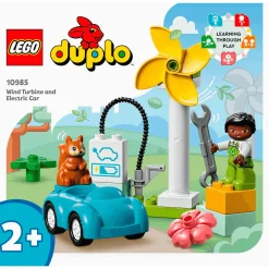 Set de juguetes de construcción Mi Ciudad LEGO DUPLO 10985 Aerogenerador y Coche Eléctrico 16 pie