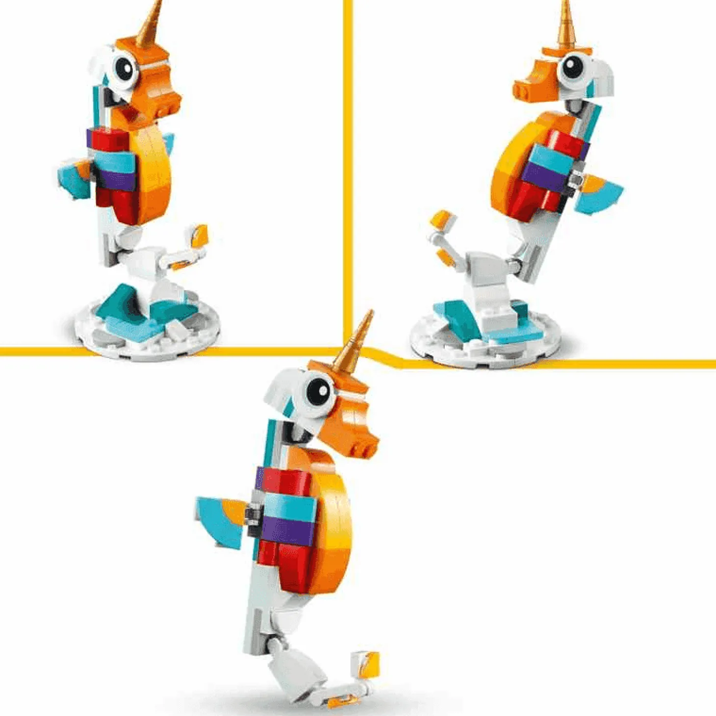 Set de juguetes de construcción LEGO Creator 31140 Unicornio Mágico (145 piezas)