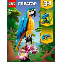 Set de juguetes de construcción LEGO Creator 31136 Loro Exótico 253 piezas