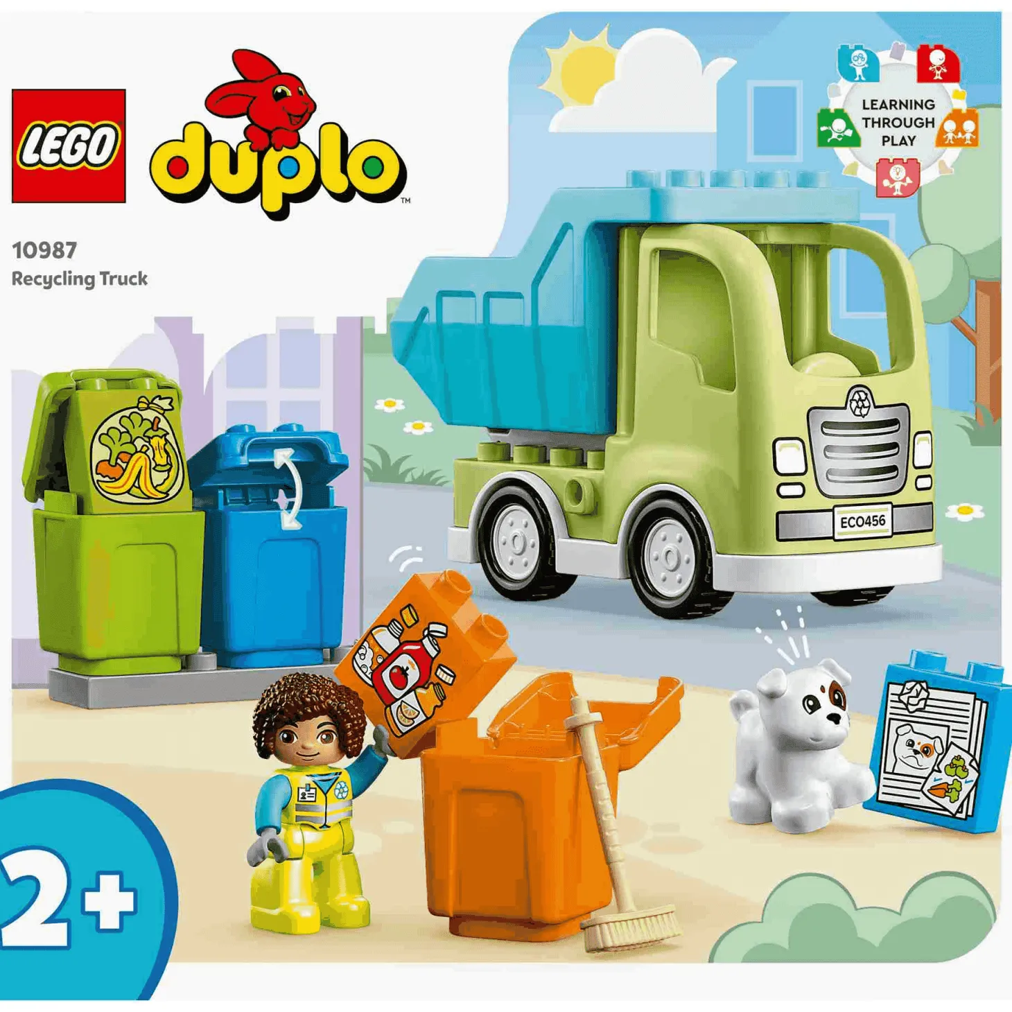 Set de juguetes de construcción Mi Ciudad LEGO DUPLO 10987 Camión de Reciclaje 15 piezas