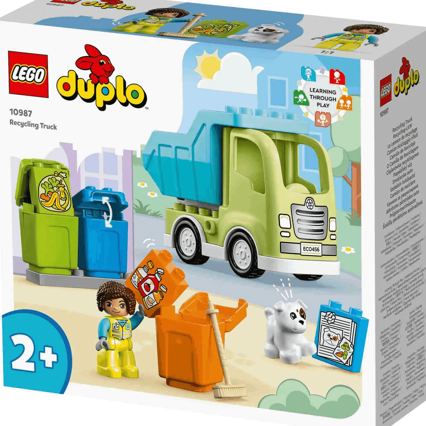 Set de juguetes de construcción Mi Ciudad LEGO DUPLO 10987 Camión de Reciclaje 15 piezas