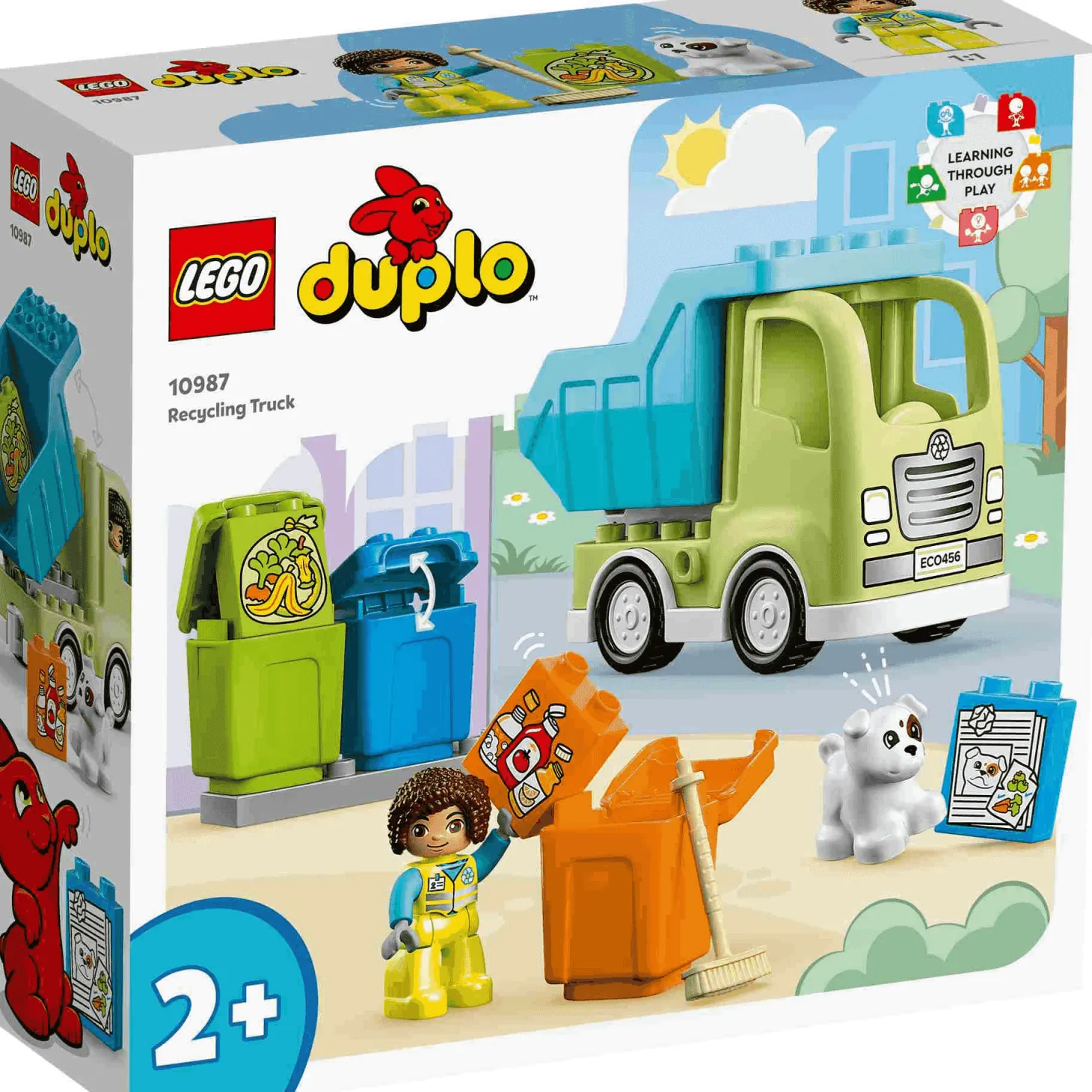 Set de juguetes de construcción Mi Ciudad LEGO DUPLO 10987 Camión de Reciclaje 15 piezas