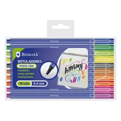 Set de Lettering 10 Rotuladores Pastel con Punta Redonda