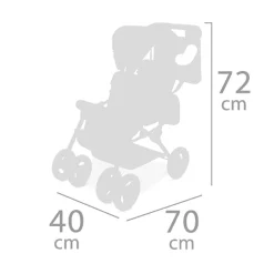 Silla Gemelar Plegable para Muñecas De Cuevas Toys