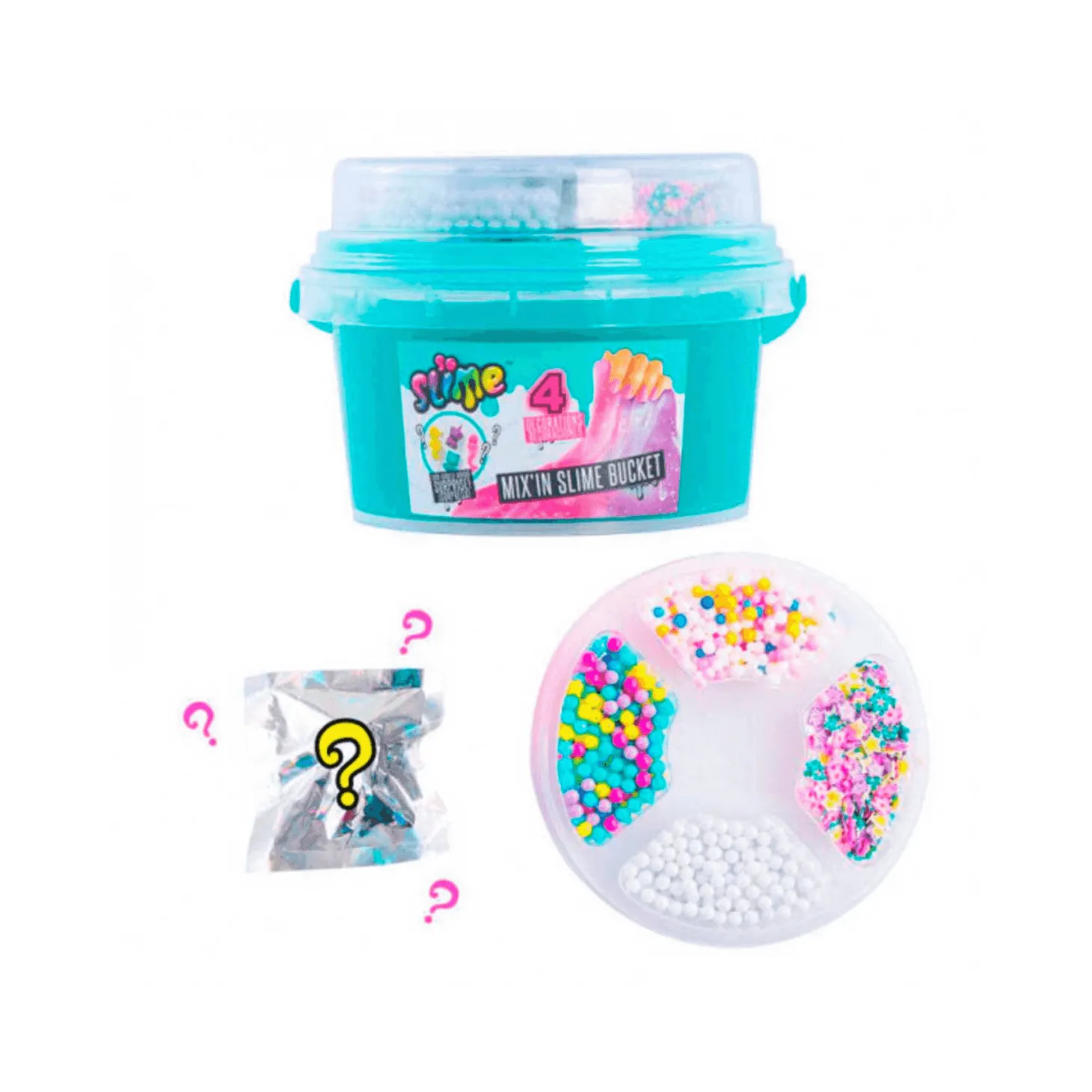 Slime Bucket Con Decoraciones Diferentes Modelos