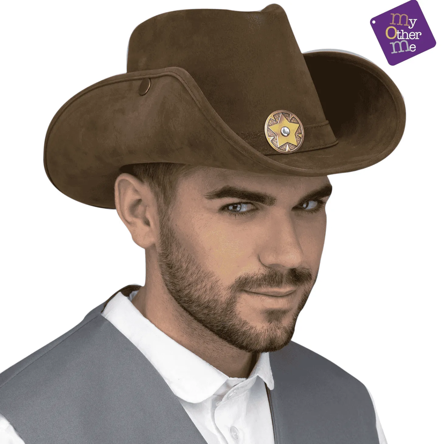 Sombrero Vaquero color marrón para disfraz