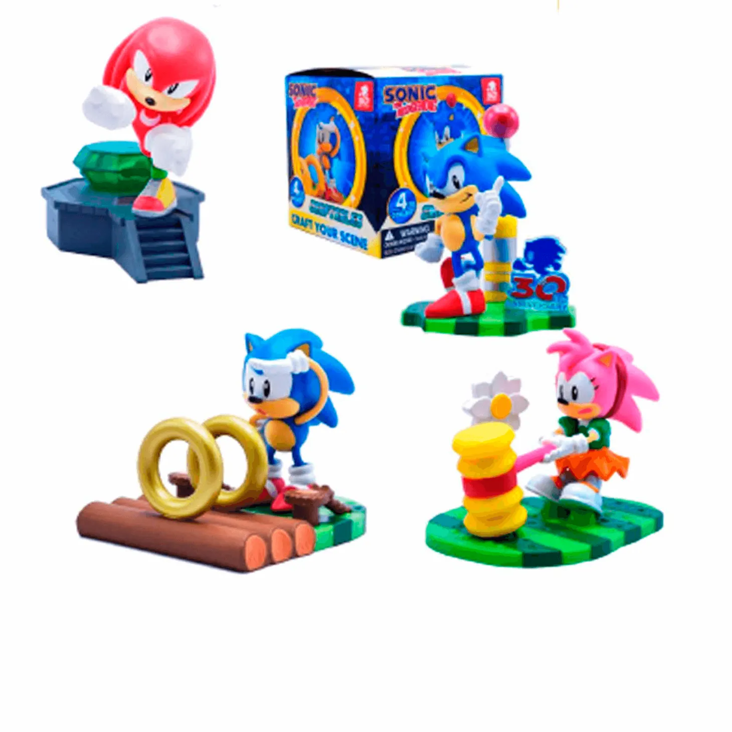 Sonic Figura Diorama para Montar