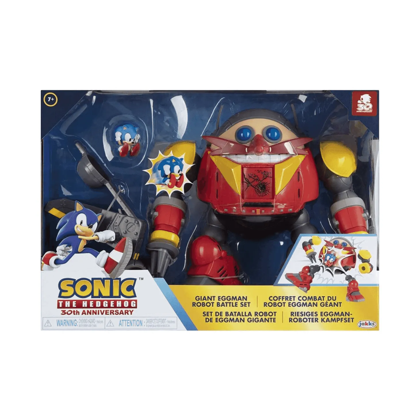 Sonic Playset Batalla Robot Gigante Eggman contra Sonic