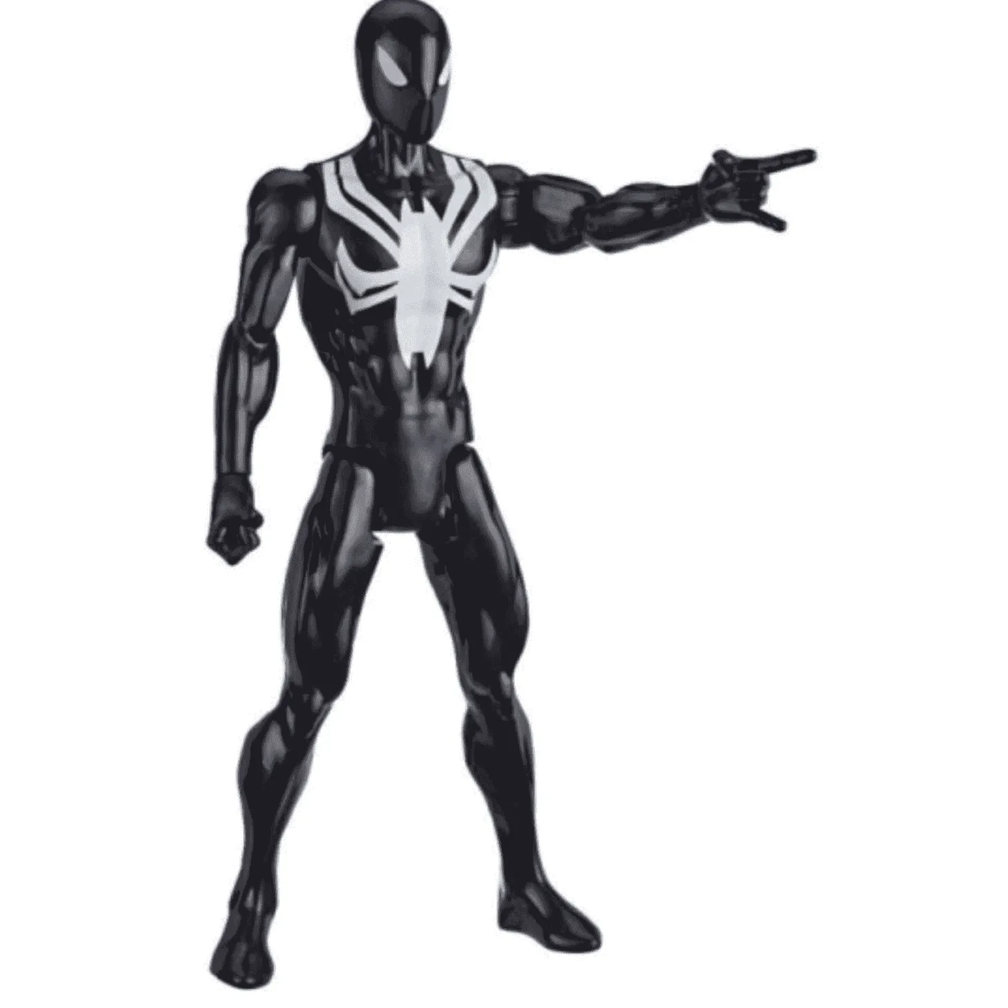 Spider-Man Figura Titan Hero Web Warriors Spiderman Black Suit