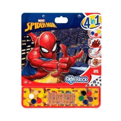 Spiderman Libro de colorear Giga Block 4 en 1