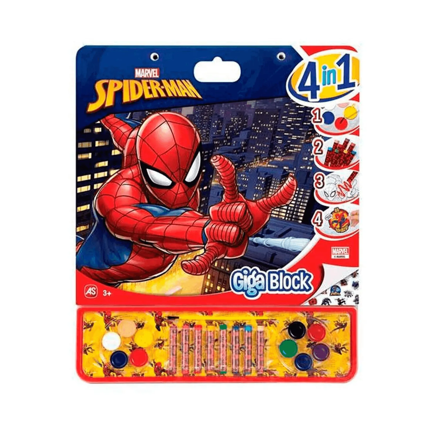 Spiderman Libro de colorear Giga Block 4 en 1