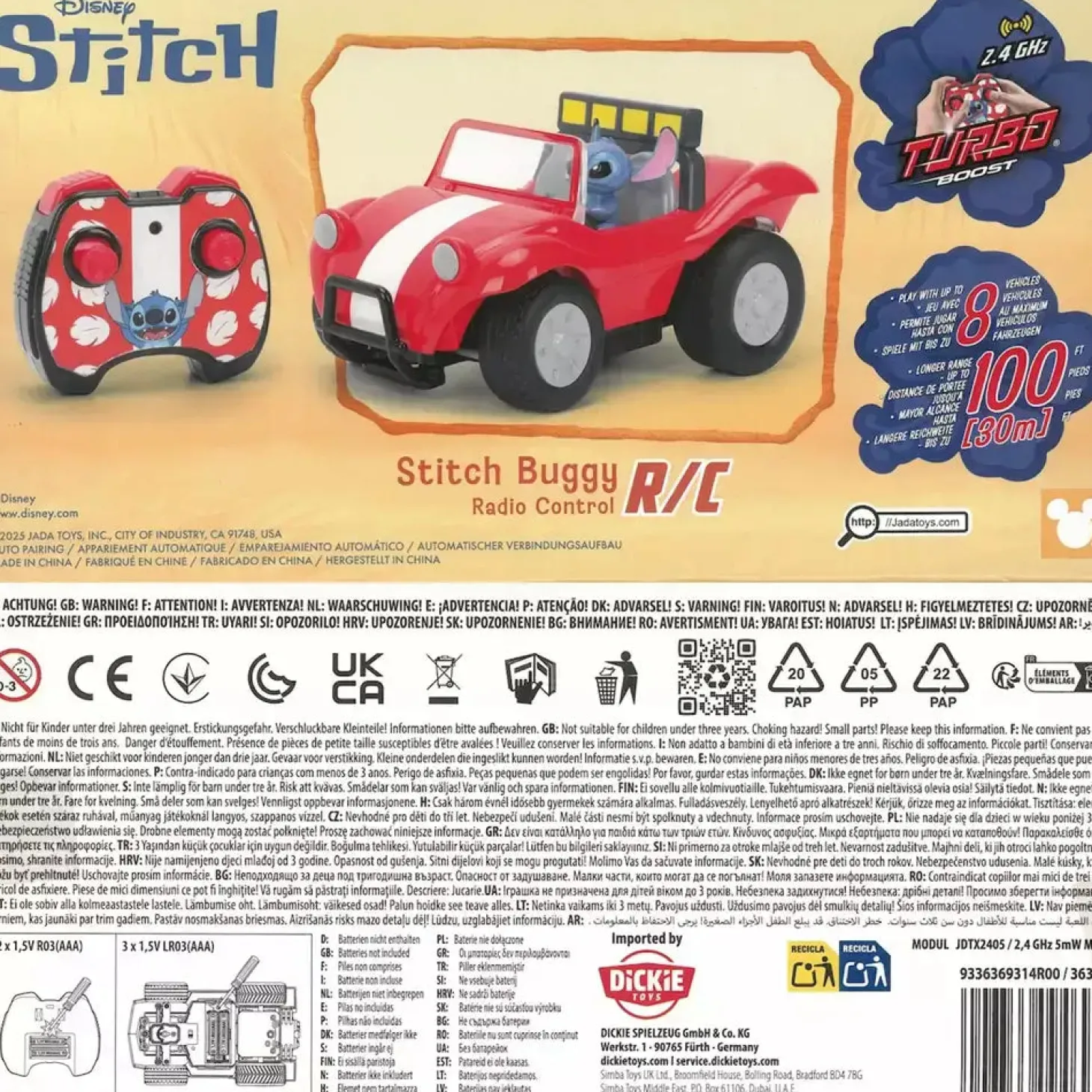 Stitch Buggy Radiocontrol 1:24 Disney
