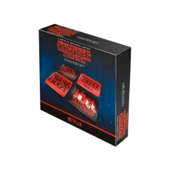 Stranger Things - Set de 4 Posavasos con Frases | Protección y Estilo Retro