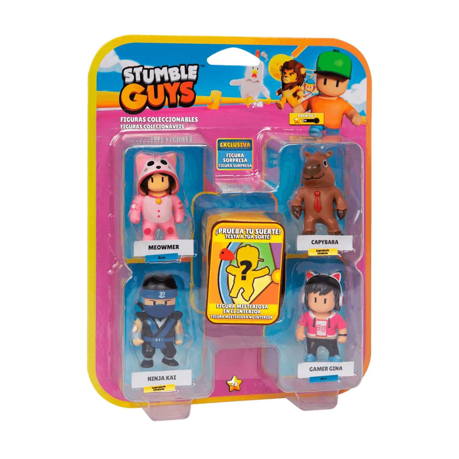 Stumble Guys Figura Pack De 5 Surtido