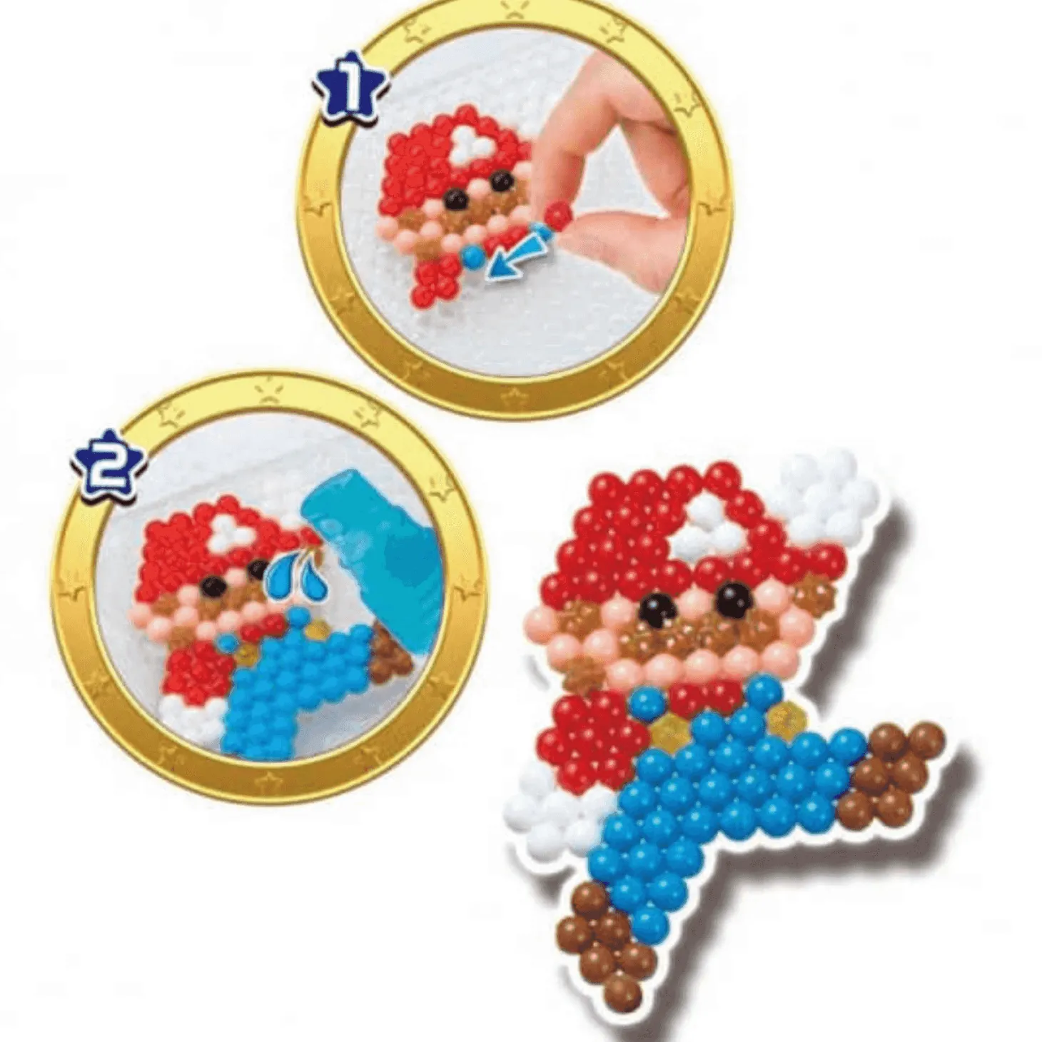Super Mario Aquabeads Cubo de Creatividad