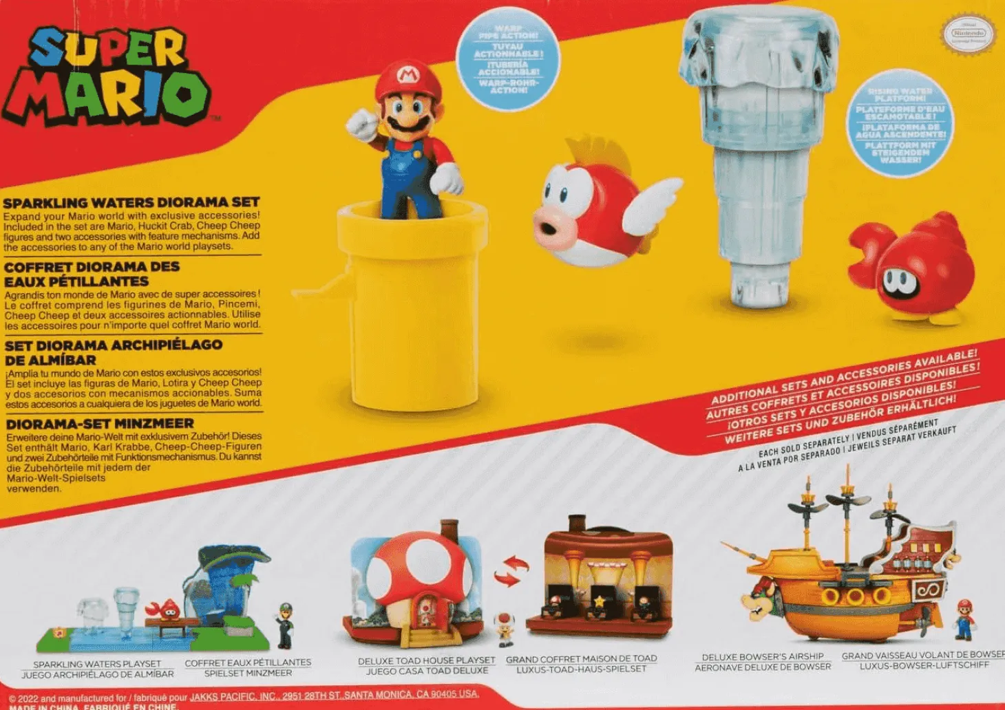 Super Mario Set Diorama Set Aguas Espumosas
