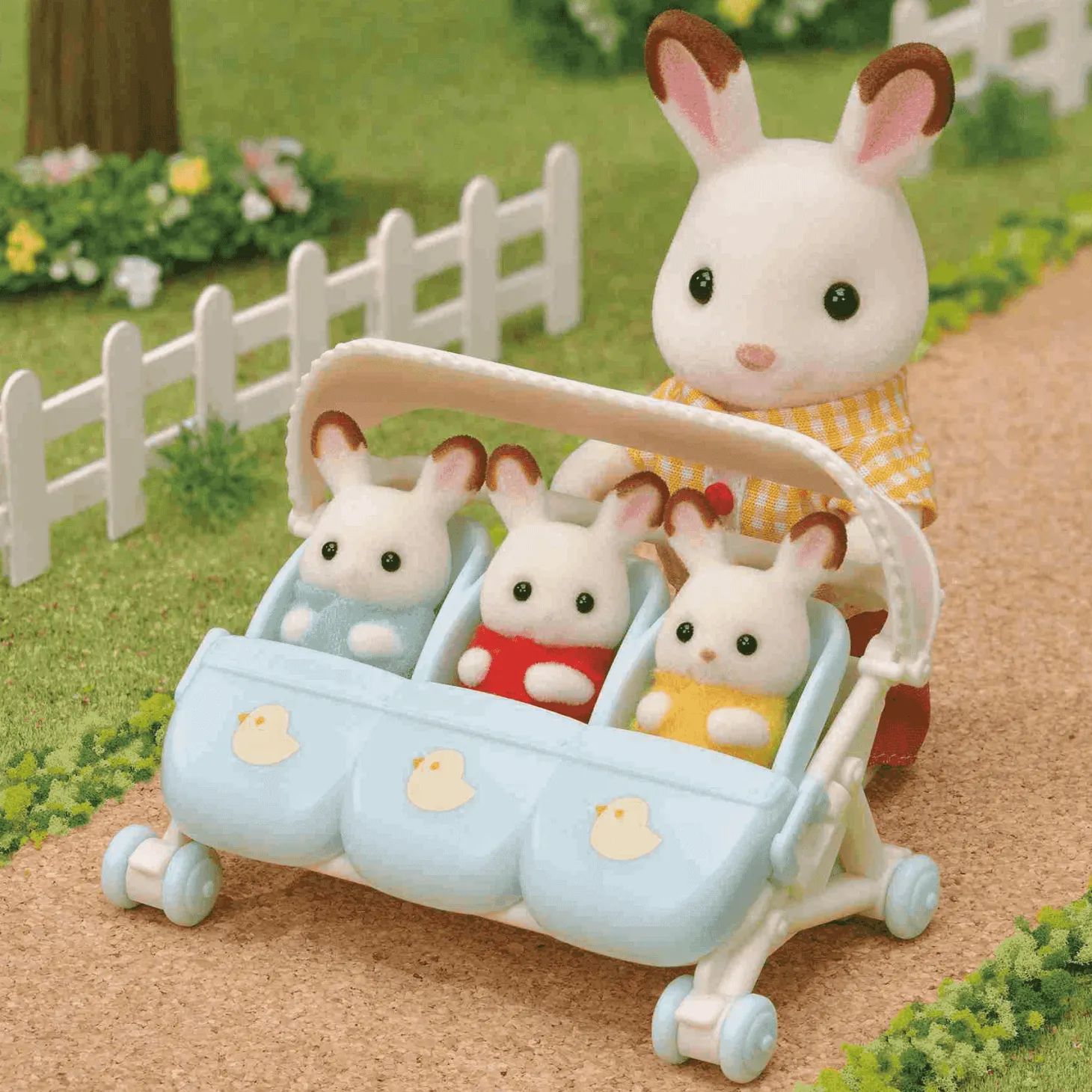 Sylvanian Families Carrito de Trillizos