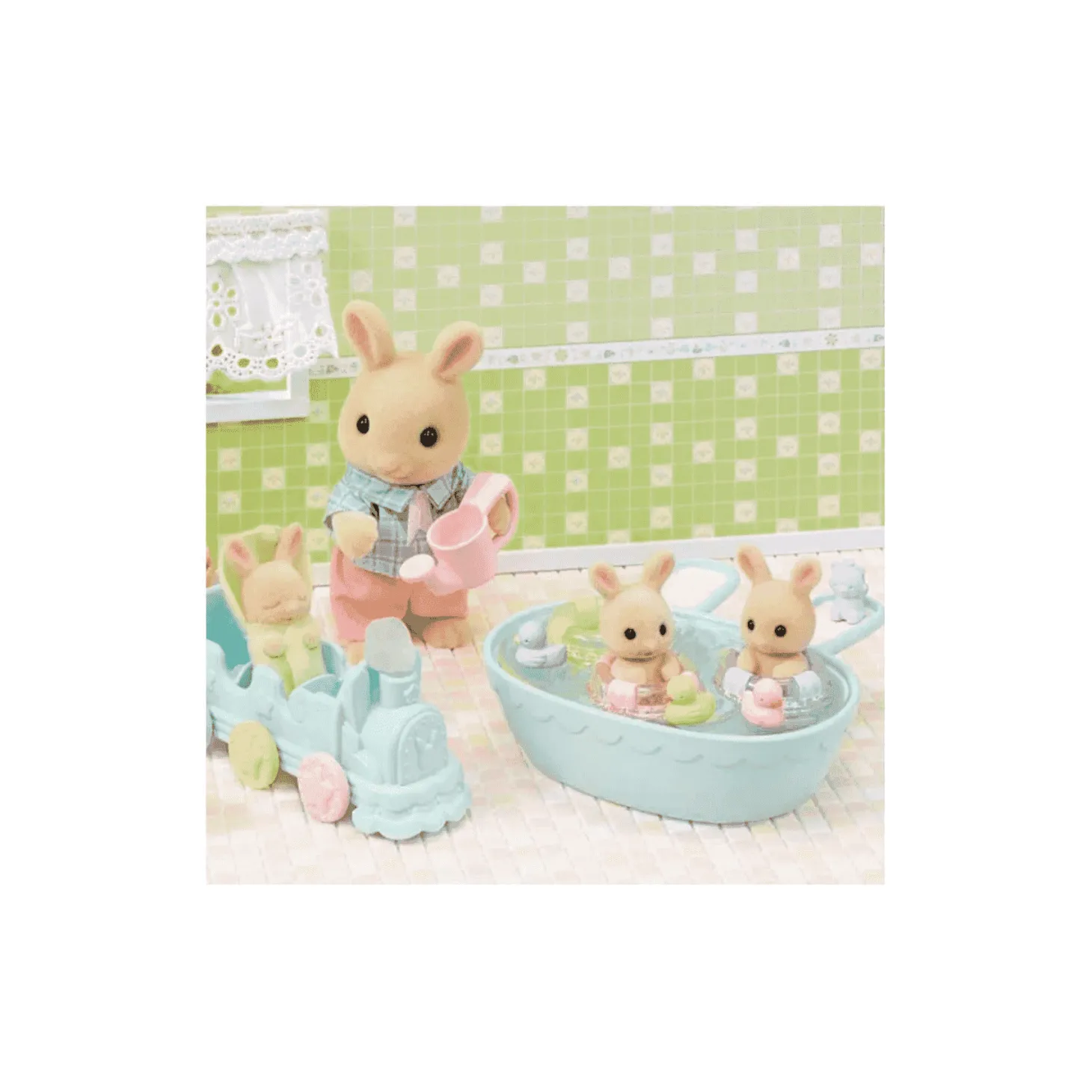 Sylvanian Families La Hora Del Baño De Los Trillizos