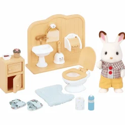 Sylvanian Families Set de Baño Coco Conejo Chocolate
