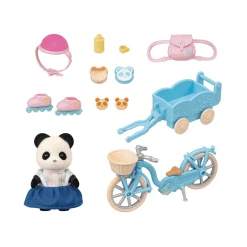 Sylvanian Families Set de Bicicleta y Patines Rosalina Panda Pookie