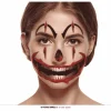 Tatuaje Cara Payaso 30 x 14 cm