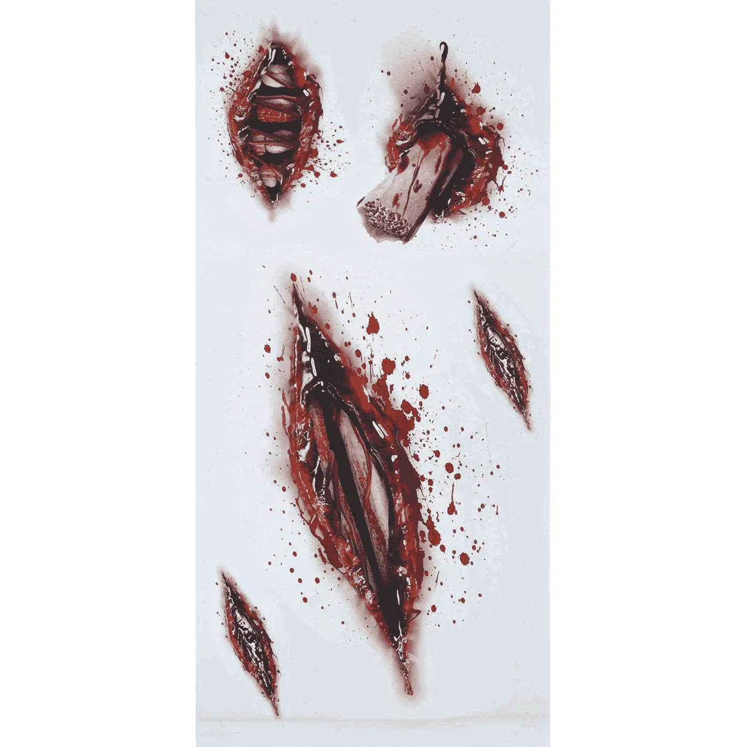 Tatuajes Adhesivos Herida Abierta 30x14 cm