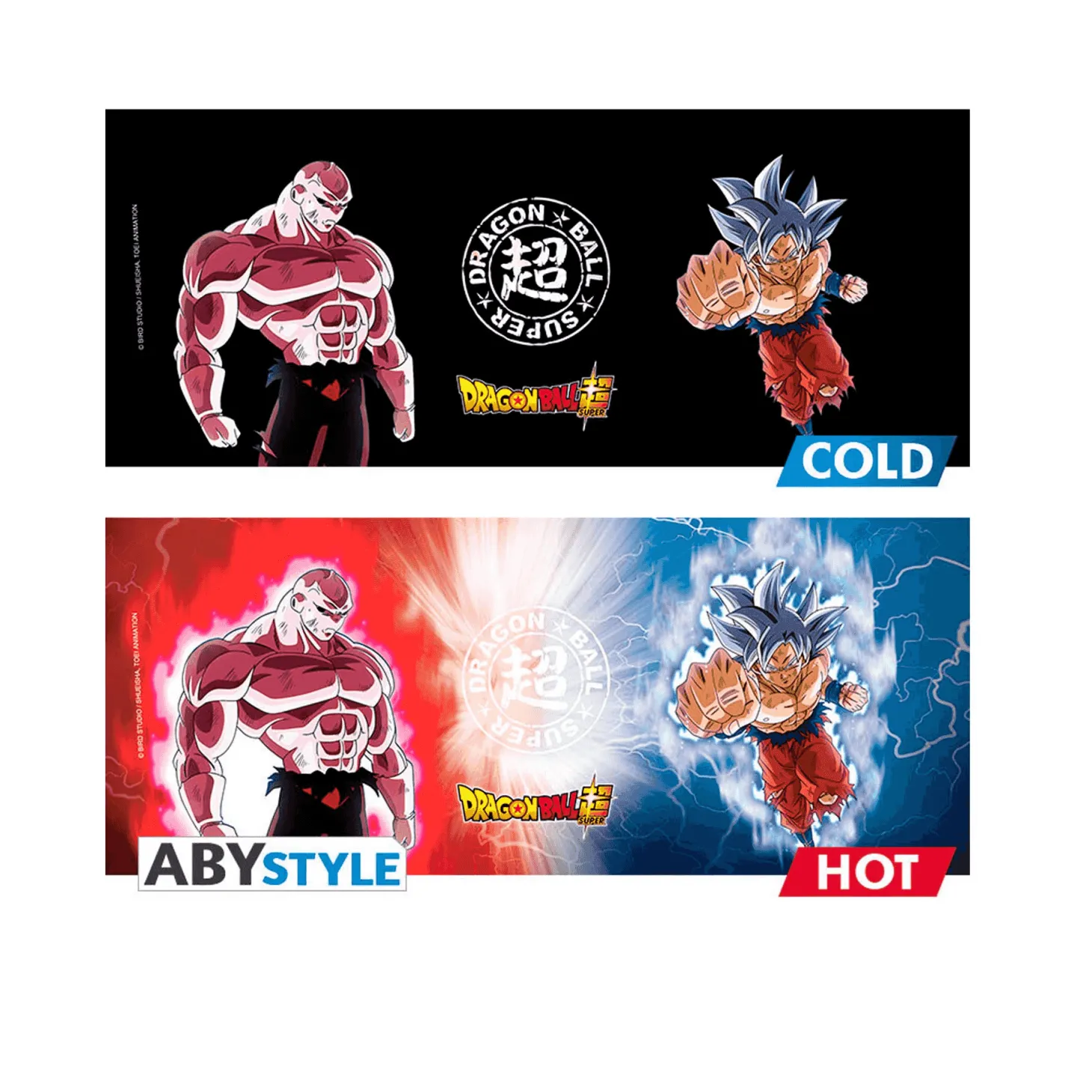 Taza mágica Dragon Ball Super Goku vs. Jiren 460 ml