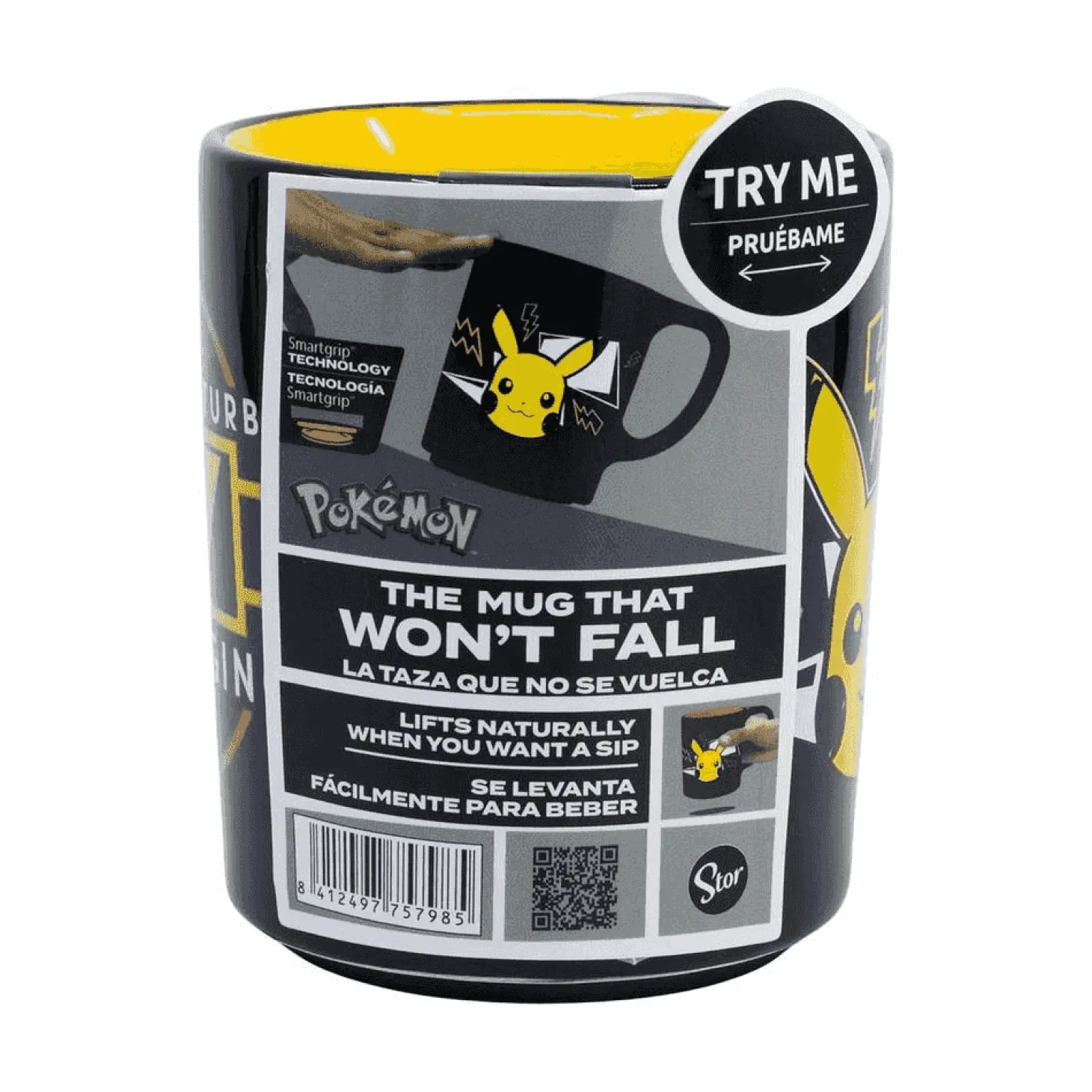 Taza Cerámica Antivuelco 300 ml Pokémon Pikachu
